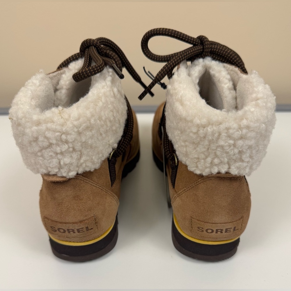 NWT Sorel Harlow Lace Cozy in Velvet Tan / Blackened Brown - Picture 4 of 7